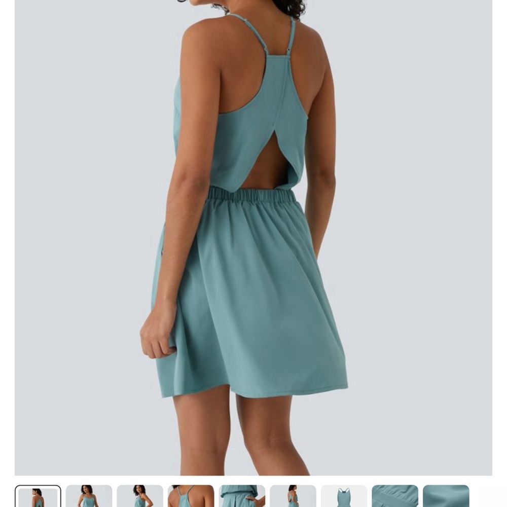 HALARA Teal Mini Dress